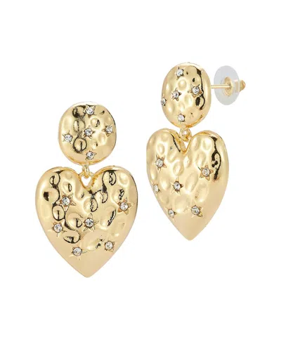 SPHERA MILANO SPHERA MILANO PLATED HEART EARRINGS