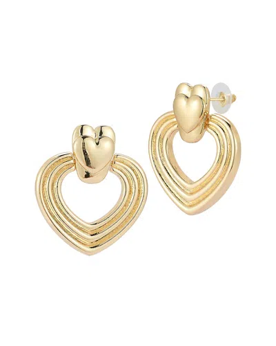 SPHERA MILANO SPHERA MILANO PLATED HEART EARRINGS