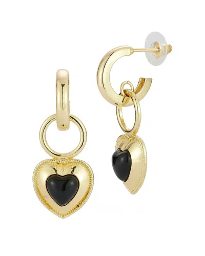 SPHERA MILANO SPHERA MILANO PLATED HEART EARRINGS