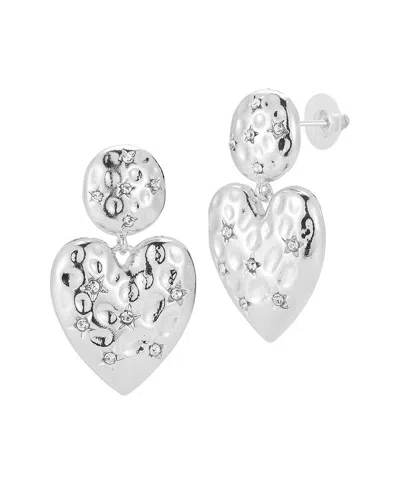 SPHERA MILANO SPHERA MILANO PLATED HEART EARRINGS