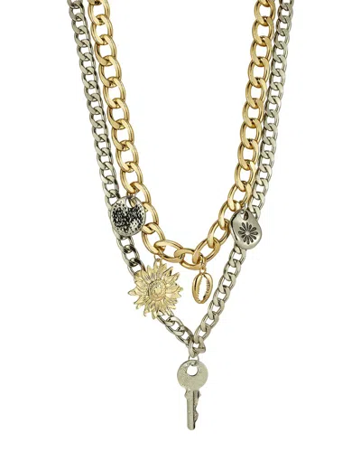Sphera Milano Plated Necklace In Gold