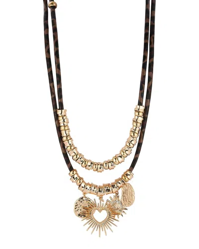Sphera Milano Plated Necklace In Brown