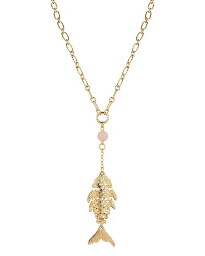 Sphera Milano Fish Lariat Necklace In Gold