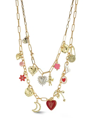 Sphera Milano Plated Necklace In Multi