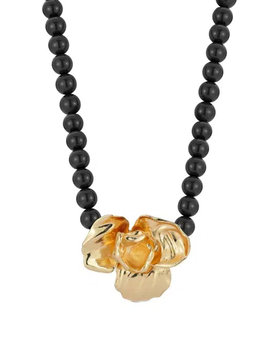Sphera Milano Plated Orchid Necklace