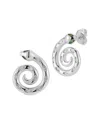 Sphera Milano Plated Silver Cz Earrings In Metallic