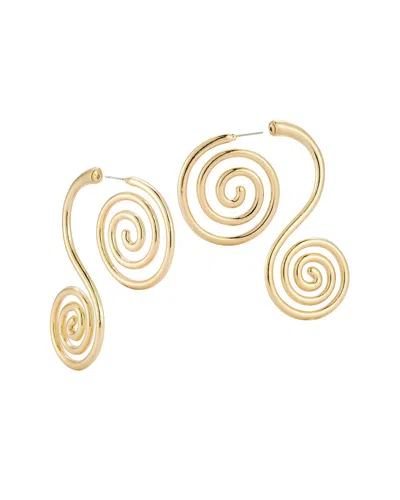 SPHERA MILANO SPHERA MILANO PLATED SWIRL EARRINGS