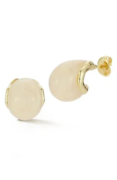 Sphera Milano Resin Hoop Earrings In Gold