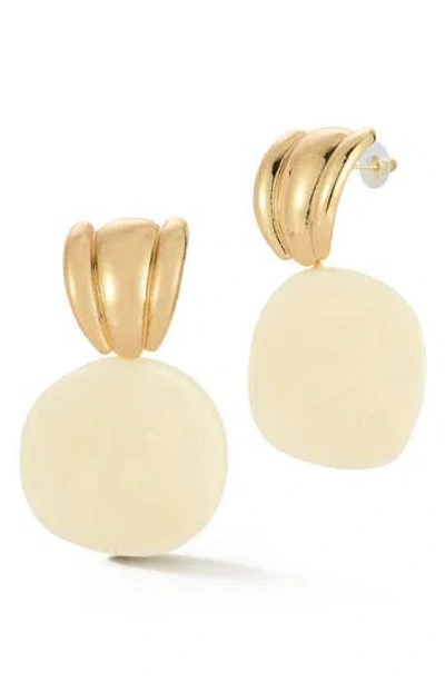 Sphera Milano Resin Statement Drop Earrings In Neutral