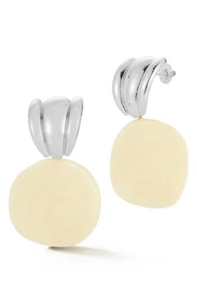 Sphera Milano Resin Statement Drop Earrings In Gold