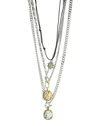 Sphera Milano Set Of 2 Necklace In Transparent