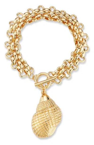 Sphera Milano Plated Toggle Bracelet In Gold