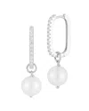 Sphera Milano Cultured Freshwater Pearl Hoop Earrings