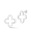 Sphera Milano Sterling Silver Clover Stud Earrings