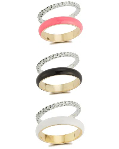 Sphera Milano Silver Cz 6pc Ring Set