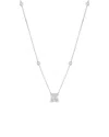 SPHERA MILANO SPHERA MILANO SILVER CZ CLUSTER PENDANT NECKLACE