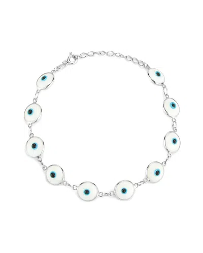 SPHERA MILANO SPHERA MILANO SILVER CZ EVIL EYE BRACELET