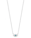 Sphera Milano Silver Cz Evil Eye Necklace