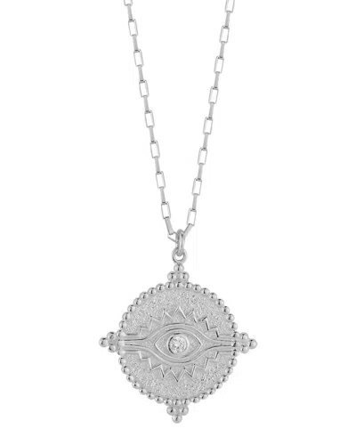 Sphera Milano Silver Cz Evil Eye Necklace