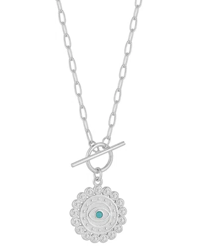 Sphera Milano Silver Cz Eye Necklace