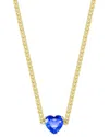 Sphera Milano Silver Cz Heart Necklace