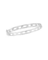 Sphera Milano Silver Cz Link Bangle Bracelet