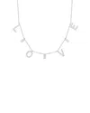 Sphera Milano Silver Cz Love Charm Necklace