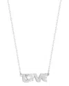Sphera Milano Silver Cz Love Necklace