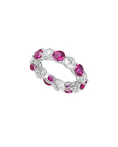 Sphera Milano Silver Cz Ring In Purple