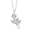 Sphera Milano Silver Cz Rose Necklace