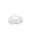 Sphera Milano Silver Cz Smiley Face Signet Ring