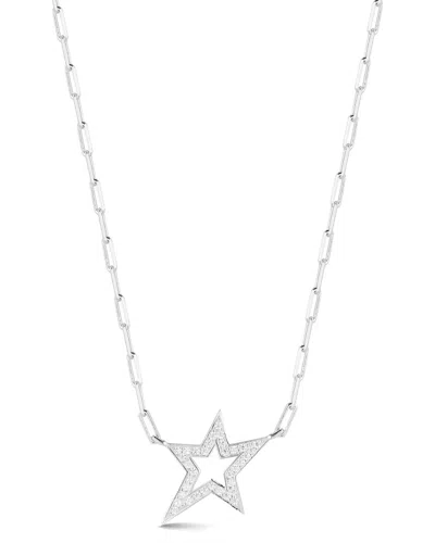 Sphera Milano Cubic Zirconia Star Pendant Necklace In Metallic