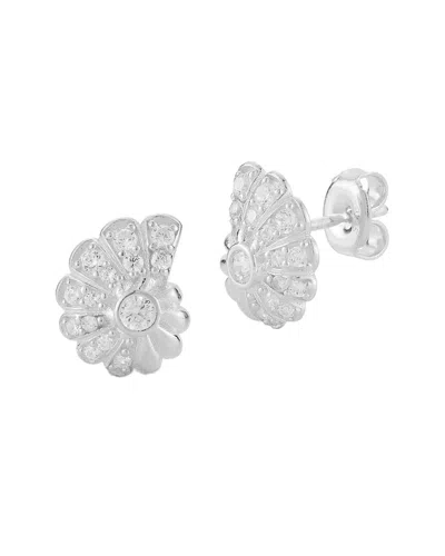 Sphera Milano Silver Cz Studs In Metallic