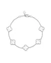 Sphera Milano Silver Pearl Clover Bracelet