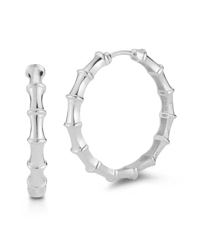 Sphera Milano Silver Statement Hoops In Metallic