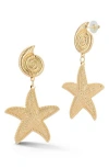 Sphera Milano Starfish Drop Earrings