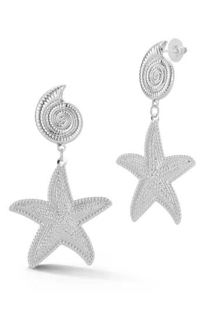 Sphera Milano Starfish Drop Earrings