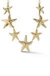 Sphera Milano Starfish Statement Necklace In Gold