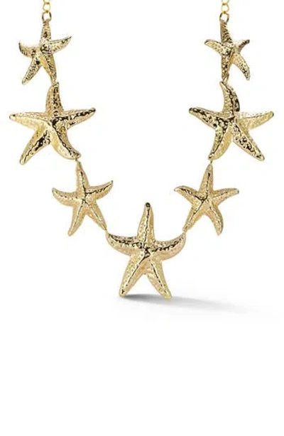 Sphera Milano Starfish Statement Necklace In Gold