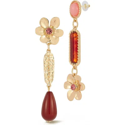 Sphera Milano Statement Drop Earrings In Gold