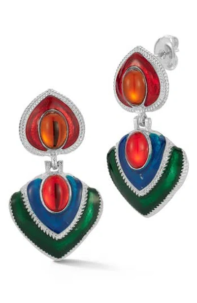 Sphera Milano Statement Drop Earrings In Multi