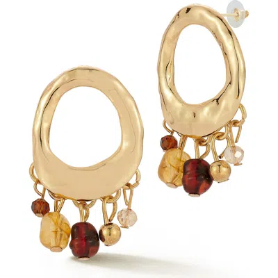 Sphera Milano Statement Hoop Earrings In Gold