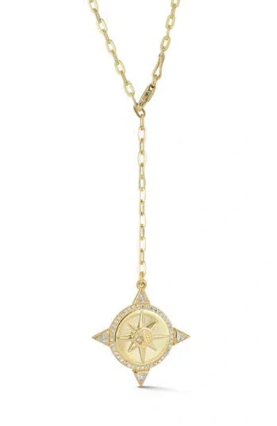 Sphera Milano Sun Lariat Necklace In Gold