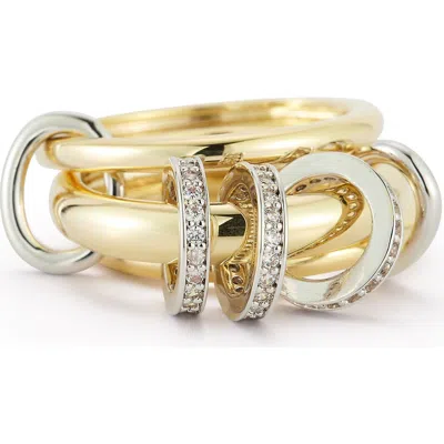 Sphera Milano Triple Stack Cubic Zirconia Ring In Gold