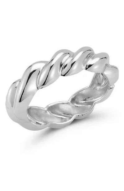 Sphera Milano Twisted Bangle Bracelet In Metallic