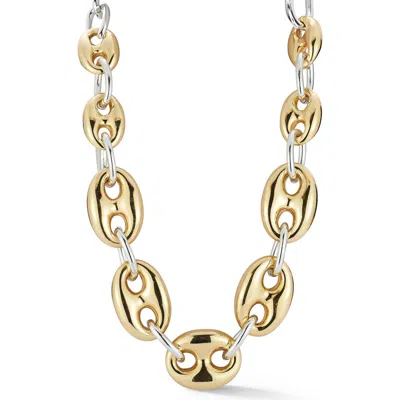Sphera Milano Two-tone Mariner Chain Necklace In Gold