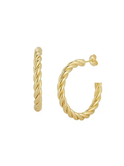 Sphera Milano Women's 14k Goldplated Sterling Silver Twisted Earrings