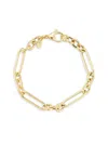 Sphera Milano Women's Sterling Silver Figaro Link Bracelet In Goldtone