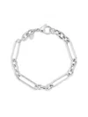 Sphera Milano Silver Twist Figaro Bracelet In Silvertone