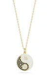 Sphera Milano Yin & Yang Pendant Necklace In Gold
